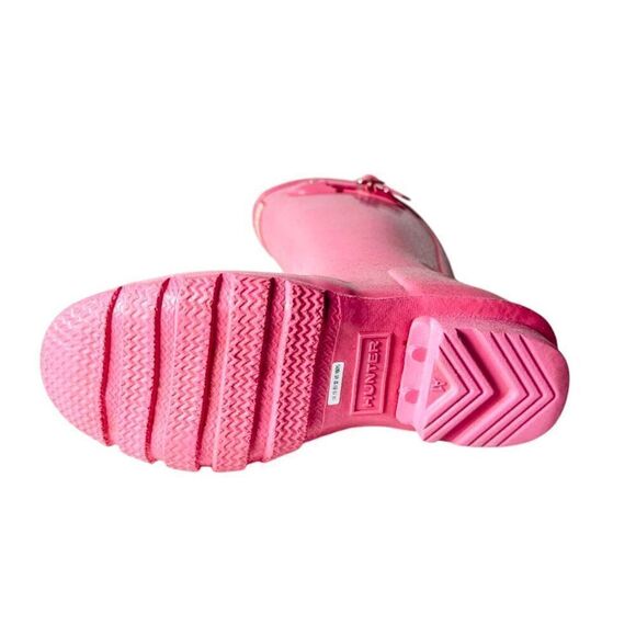 HUNTER Original Pink Glitter Rain Boot Size 2 - Picture 7 of 7